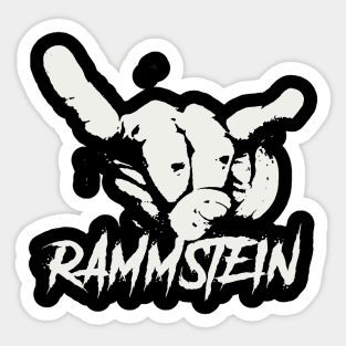 rammstein ll horn sign Sticker